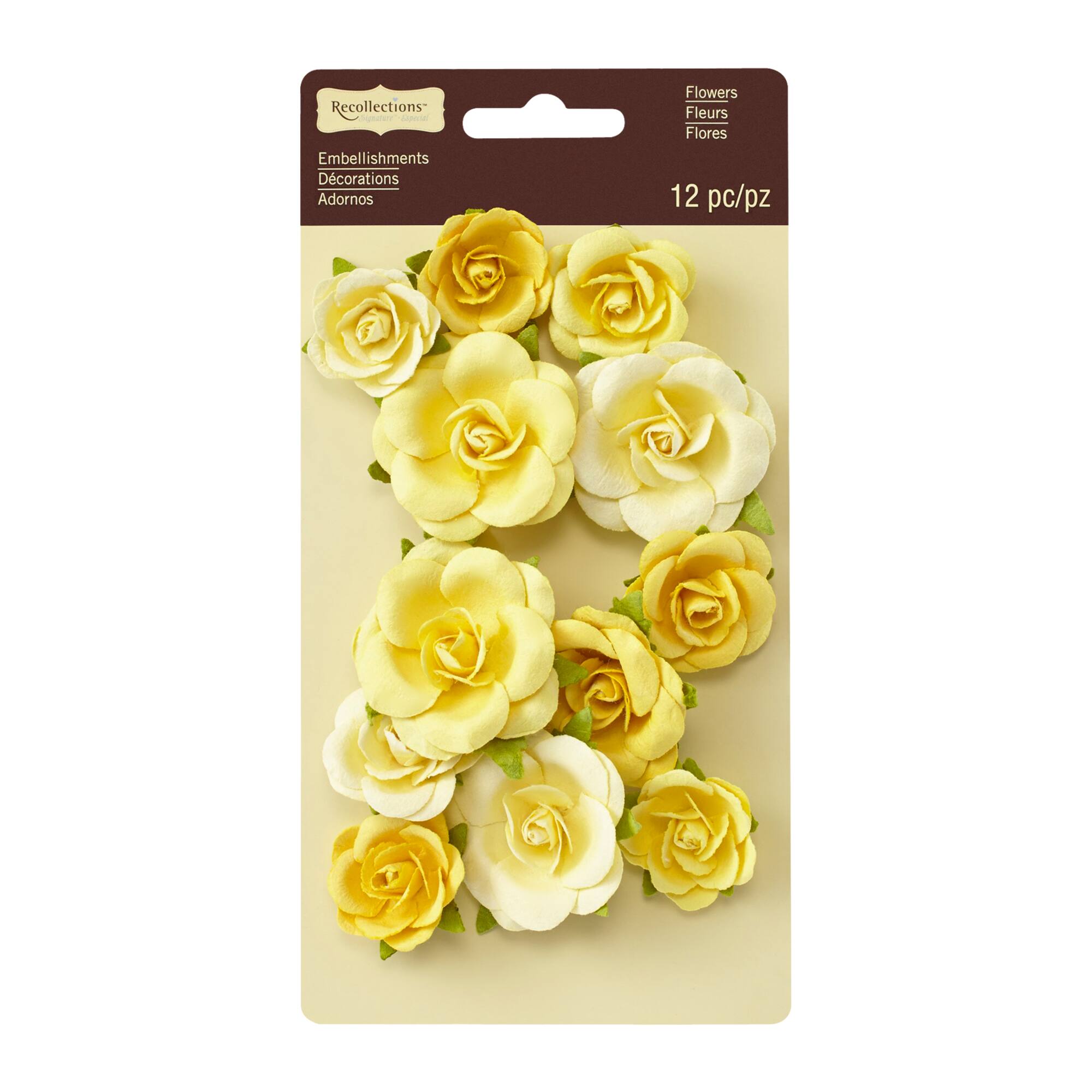 Yellow Sweetwater Rose Embellishments by Recollections™ Signature™